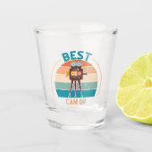 Best Cam Op - Retro Style Shot Glass Schnapsglas (Vorderseite)