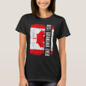 Best Canadian Grandma Ever Canada Flag Mother's Da T-Shirt (Vorderseite)