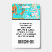 Best Card Presentation ID Card for work Ausweis (Rückseite)