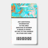 Best Card Presentation ID Card for work Ausweis (Rückseite)