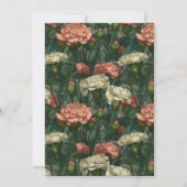 Best Carnation Charm Surprise Birthday Einladung (Rückseite)