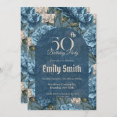 Best Carnation Inspired Beach Party Einladung (Vorne/Hinten)