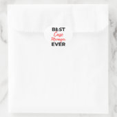 Best Case Manager Ever 2 Herz-Aufkleber (Tasche)