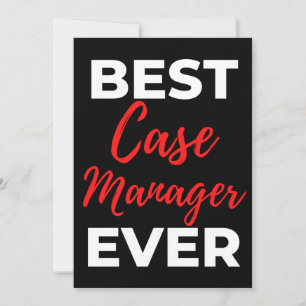 Best Case Manager für alle Zeiten Dankeskarte