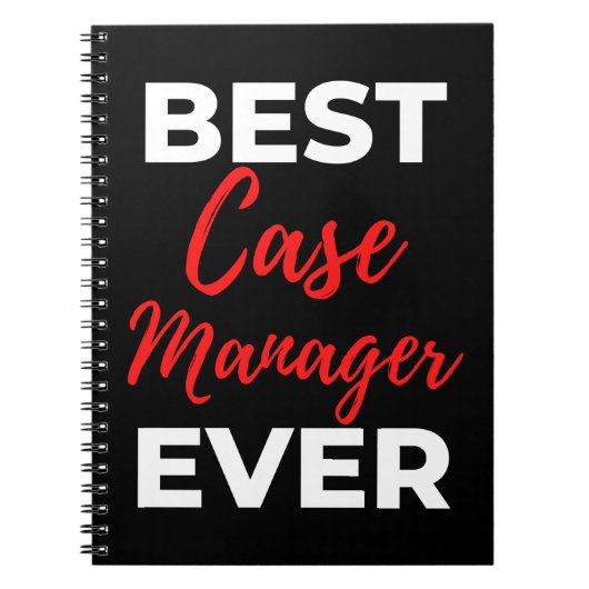 Best Case Manager für alle Zeiten Notizblock (Vorderseite)