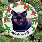 Best Cat Christmas oder Pet Memorial Keramik Ornament