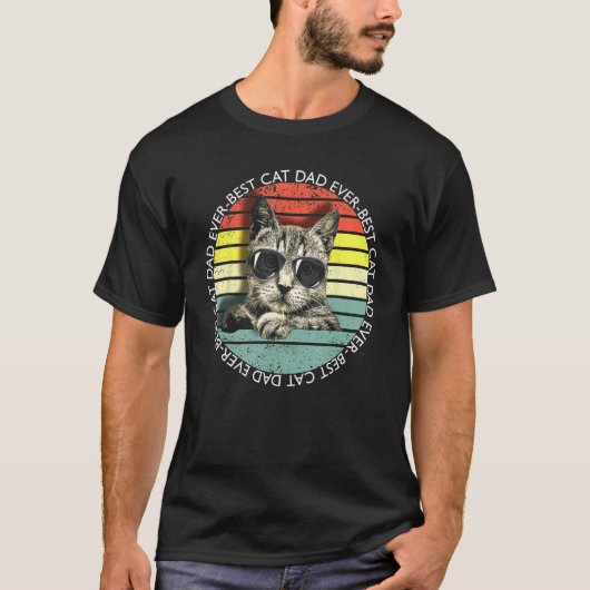 Best Cat Dad Ever 1 T-Shirt (Vorderseite)