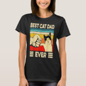 Best Cat Dad Ever Cat Daddy Father Day T-Shirt (Vorderseite)