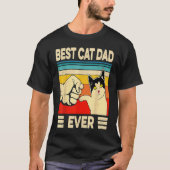Best Cat Dad Ever   Cat Daddy Father Day T-Shirt (Vorderseite)