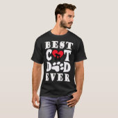 Best Cat Dad Ever Cat Daddy Father Day Xmas T-Shirt (Vorne ganz)