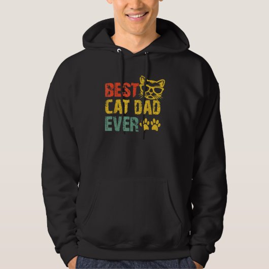 Best Cat Dad Ever Cat Daddy Fathers Day 2023 1 Hoodie (Vorderseite)