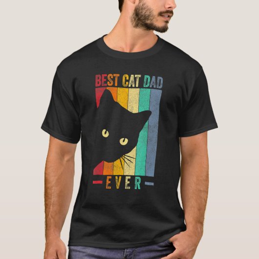 Best Cat Dad Ever Cat Daddy Paw Fist Bump Meow Vi T-Shirt (Vorderseite)