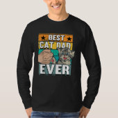 Best Cat Dad Ever Cats Father Fathers Day T-Shirt (Vorderseite)