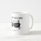 Best Cat Dad Ever Cup Kaffeetasse (VorderseiteRechts)