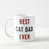 Best Cat Dad Ever | Custom Father’s Day Kaffeetasse (Links)