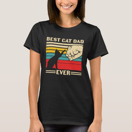Best Cat Dad Ever   Cute Cat Owner Cat  Cat Daddy T-Shirt (Vorderseite)