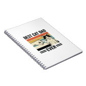 Best Cat Dad Ever Retro Cat Fist Bump Shirt_1 Notizblock (Rechte Seite)