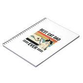 Best Cat Dad Ever Retro Cat Fist Bump Shirt_1 Notizblock (Linke Seite)