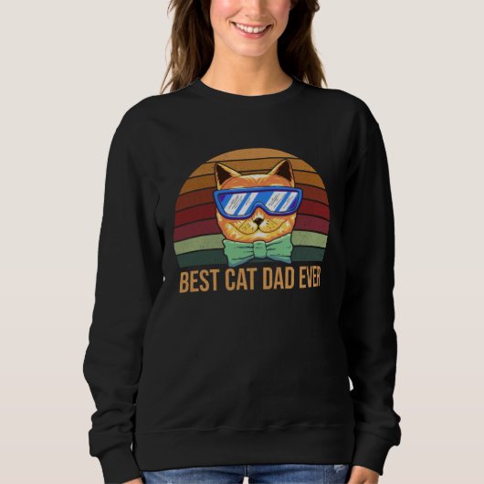 Best-Cat-Dad Ever Sweatshirt (Vorderseite)