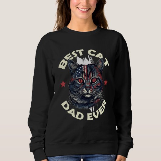 Best Cat Dad Ever Sweatshirt (Vorderseite)