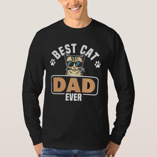 Best Cat Dad ever T-Shirt (Vorderseite)