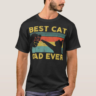 Best Cat Dad Ever Tee Funny Cat Daddy Father's Day