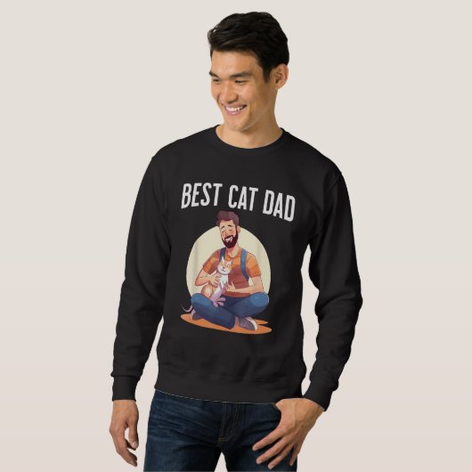 Best Cat Dad Sweatshirt (Vorne ganz)