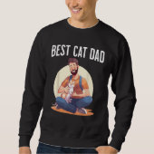 Best Cat Dad Sweatshirt (Vorderseite)