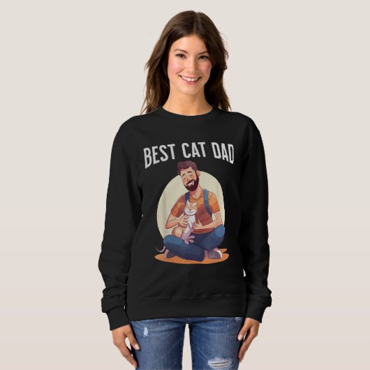 Best Cat Dad Sweatshirt (Vorne ganz)