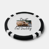 Best cat Daddy parents pet photo dad mom simple  Pokerchips (Einzeln)