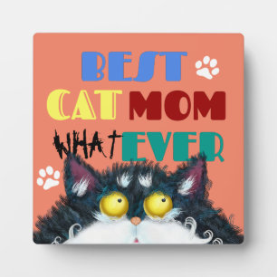 Best Cat Mama Ever grumpy Cat lustigen Cartoon Fotoplatte