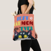Best Cat Mama Ever grumpy Cat lustigen Cartoon Tasche (Von Nahem)