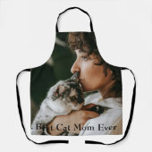 Best Cat Mama Ever Pet Foto Personalisiert Schürze (Vorderseite)