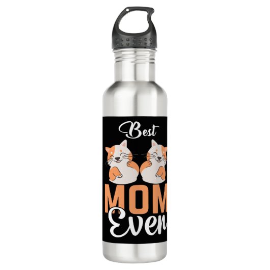 BEST CAT-MAMA JE EDELSTAHLFLASCHE (Vorderseite)