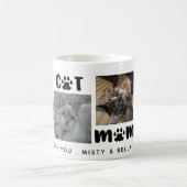 BEST CAT-MAMA JE Foto Collage Personalisiert Kaffeetasse (Mittel)