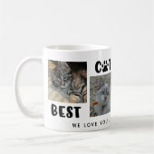 BEST CAT-MAMA JE Foto Collage Personalisiert Kaffeetasse (Links)