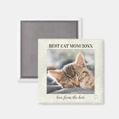 Best Cat Mama Mother's Day Foto Magnet (Vorderseite/Rückseite)