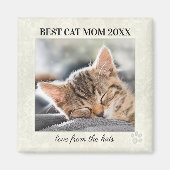 Best Cat Mama Mother's Day Foto Magnet (Vorne)