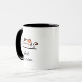 Best cat mom custom script Mug Tasse (Vorderseite Links)