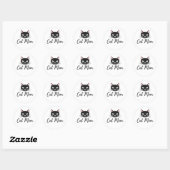 Best Cat Mom Ever Cute Funny Cat Lover Stickers (Blatt)