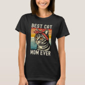Best Cat Mom Ever - Cute Kitten Design T-Shirt (Vorderseite)