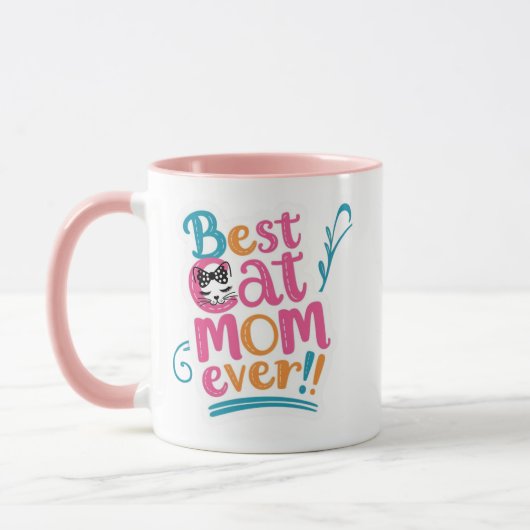 Best Cat Mom Ever Mug Tasse (Links)