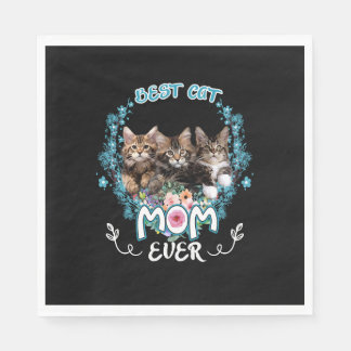Best Cat Mom Ever     Serviette
