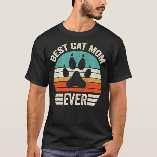 best cat mom ever shirt, mother's day cat tshirt (Vorderseite)