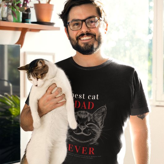 Best Cat Vater Definition | Niedliche Katzenwand T-Shirt