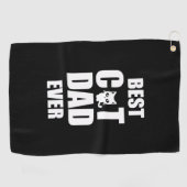 Best Cat Vater Ever, Funny Cat Shirt, Cat Vater Sh Golfhandtuch (Horizontal)