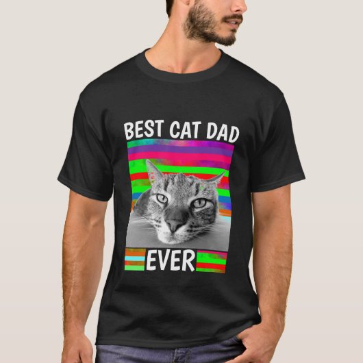 BEST CAT-VATER JE DARK MENS T - Shirt (Vorderseite)