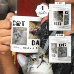 BEST CAT-VATER JE Fotokopiereinheit Druckmaschine Kaffeetasse<br><div class="desc">Moderne BEST CAT VATER EVER Kaffeemaschine mit 4 Fotos und niedlicher Katzenpawprint-Typografie und personalisiert mit Ihrer individuellen Nachricht. HILFE: Bitte kontaktieren Sie den Designer, bevor er über die Registerkarte Zazzle Chat MESSAGE (Zazzle-MESSAGE) bestellt wird, um Hilfe bei der Designänderung oder -personalisierung, beim Farbwechsel, bei der Größenänderung oder beim Transfer des...</div>