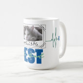 Best Cat Vater - Modernes Design Kaffeetasse (VorderseiteRechts)