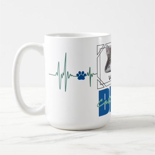 Best Cat Vater - Modernes Design Kaffeetasse (Links)